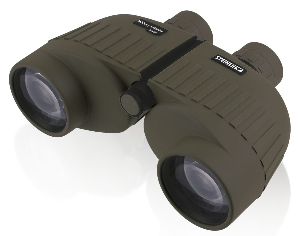 Steiner 2035 Military-Marine  10X50Mm Porro Prism, Sports-Auto Focus, Od Green Makrolon W/Rubber Armor