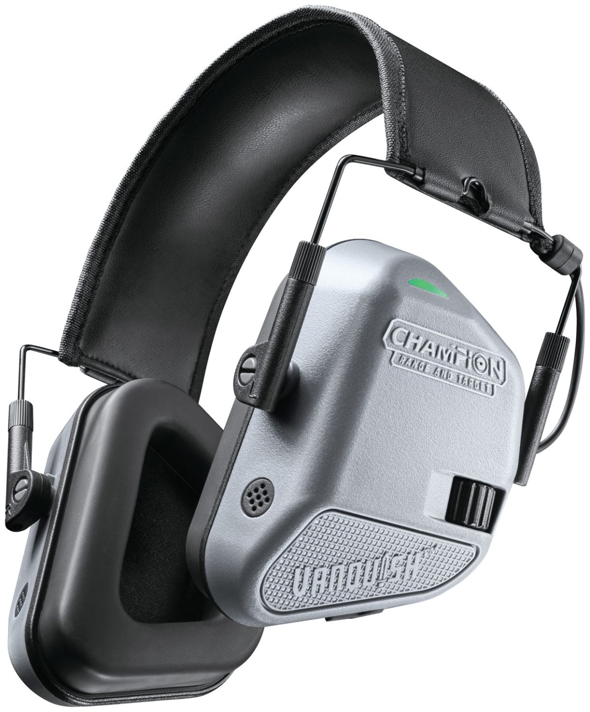 Champion Targets 40978 Vanquish Muff Over The Head Rechargeable Li-Ion  Gray/Black