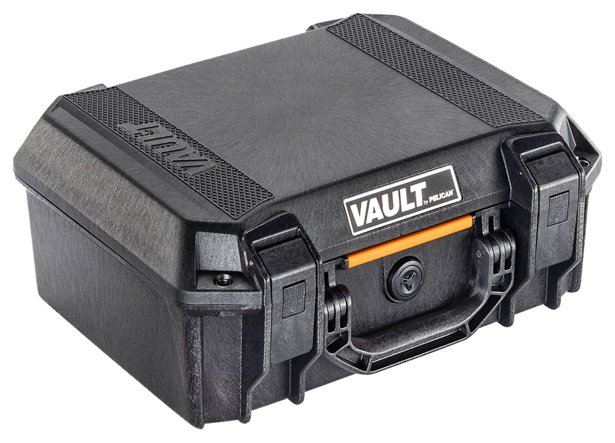 Pelican Vcv200 Vault Case Medium Black Polymer Holds 2 Handguns