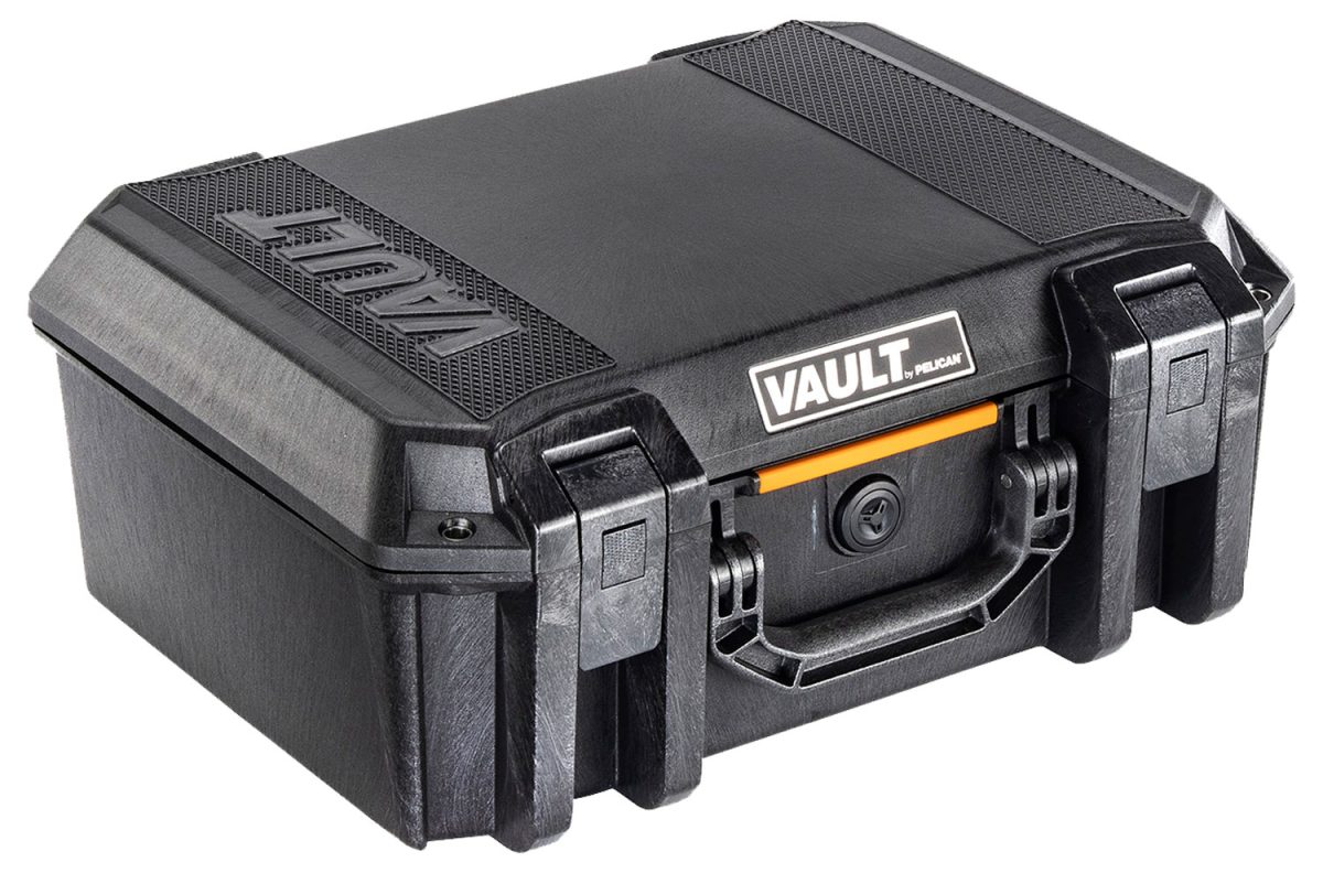Pelican Vcv300 Vault Case Large Black Polymer Holds 2 Handguns
