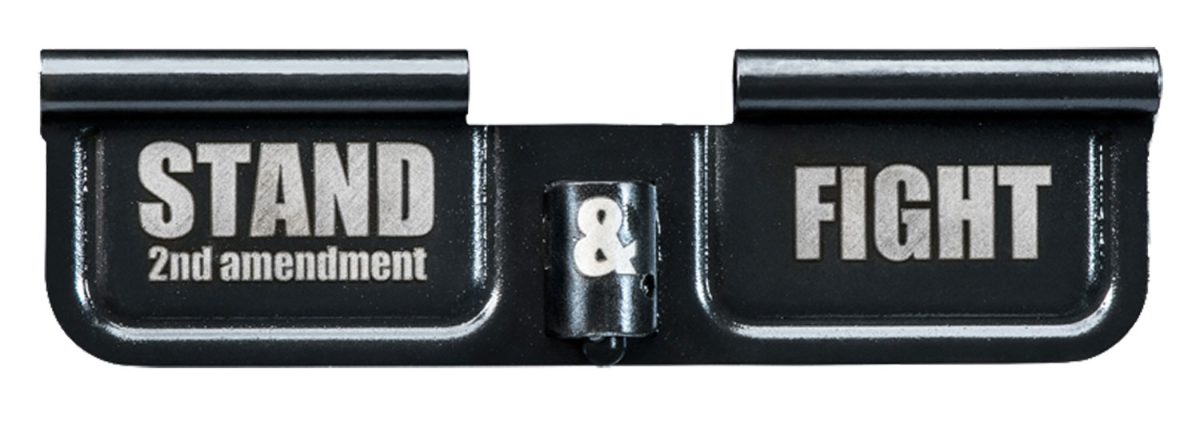 Phase 5 Weapon Systems Epcstand Ejection Port Door  Ar-15 Black Parkerized Steel 3.10&Quot; Engraved &Quot;Stand &Amp; Fight&Quot;