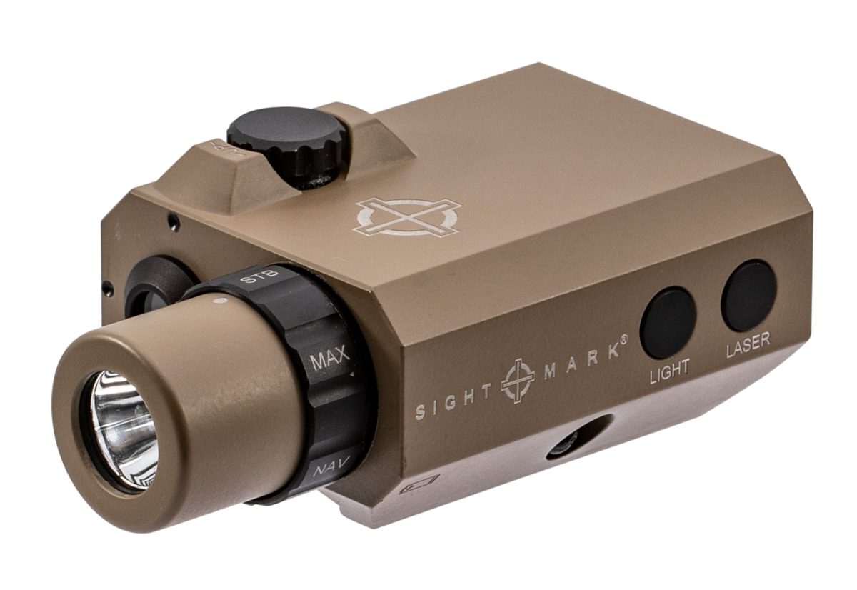 Sightmark Sm25012De Lopro Mini Combo Flashlight And Green Laser Sight  Dark Earth 300 Lumens White Led