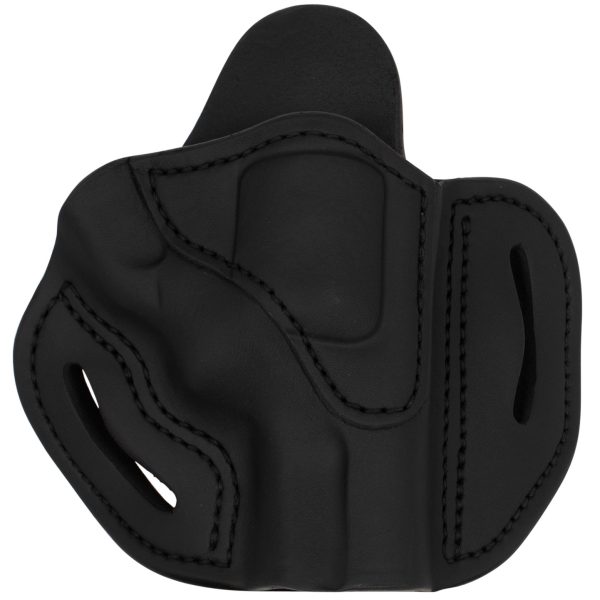 1791 Gunleather RVH2SSBLR RVH2S  OWB Size 02S Stealth Black Leather Belt Slide Fits S&W K Frame Right Hand
