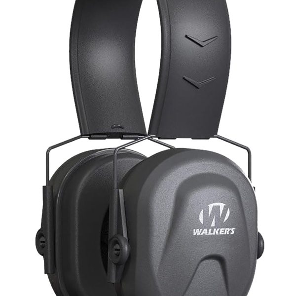 Walker's GWPCRPAS Razor Compact Passive Muff 24 dB Over the Head Black Polymer Fits Youth/Women
