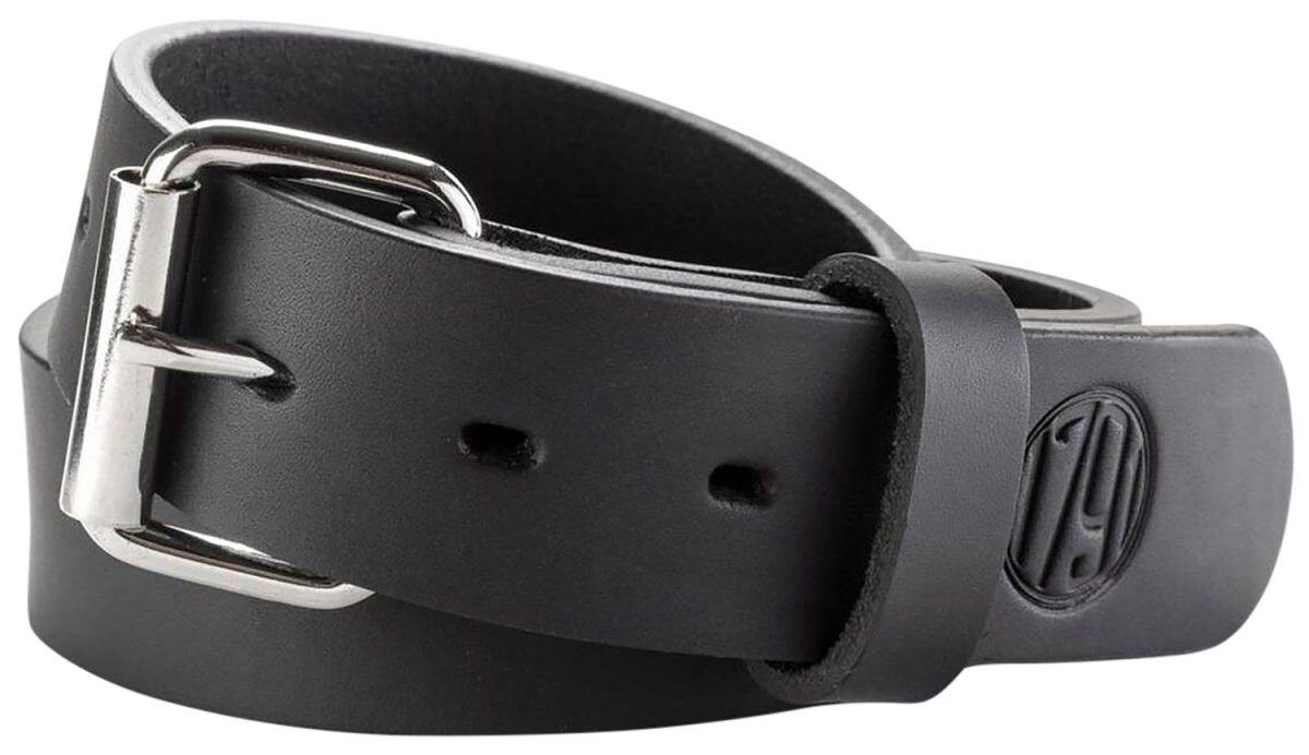 1791 Gunleather Blt013438Sbla 01  Gun Belt Stealth Black Leather 34/38 1.50&Quot; Wide Buckle Closure