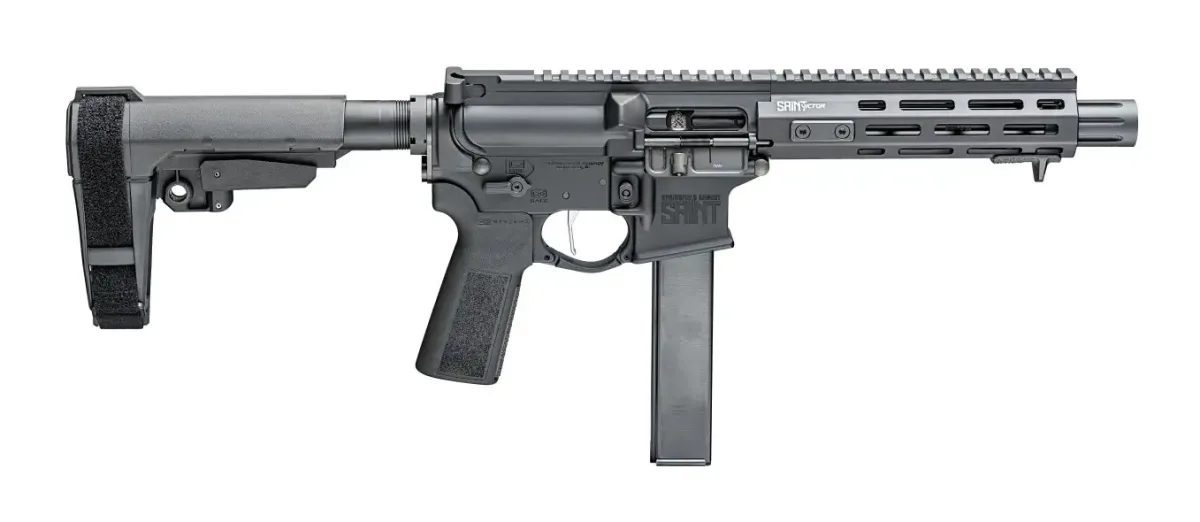 Springfield Armory Saint Victor 9Mm 8.5&Quot; Pistol Black Sba3 Brace 1-32Rd Mag