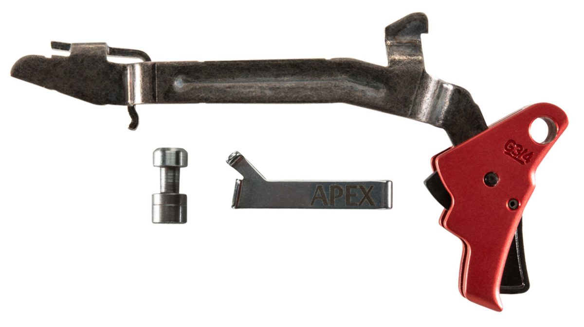 Apex Tactical 102155 Action Enhancement  Red Drop-In Trigger Compatible W/Glock Gen3-4 17/17L/19/22-27/31-35