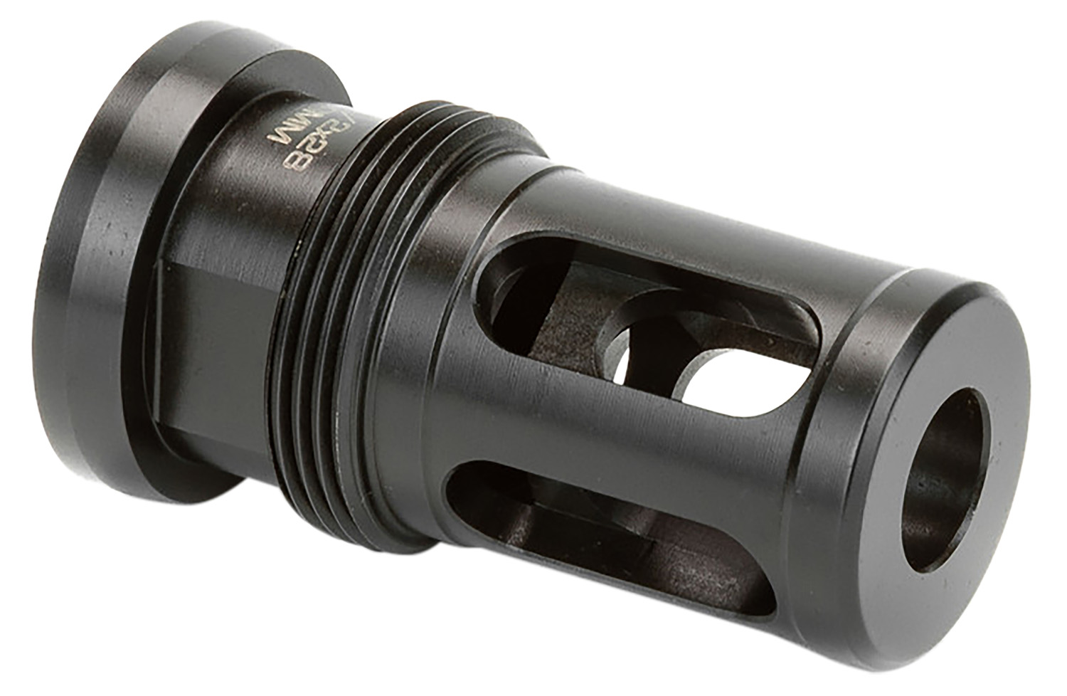 Griffin Armament GATMHC556 Taper Mount Hammer Comp Black Stainless Steel with 1/2"-28 tpi Threads, 1.94" OAL & 1.08" Diameter for 22 Cal