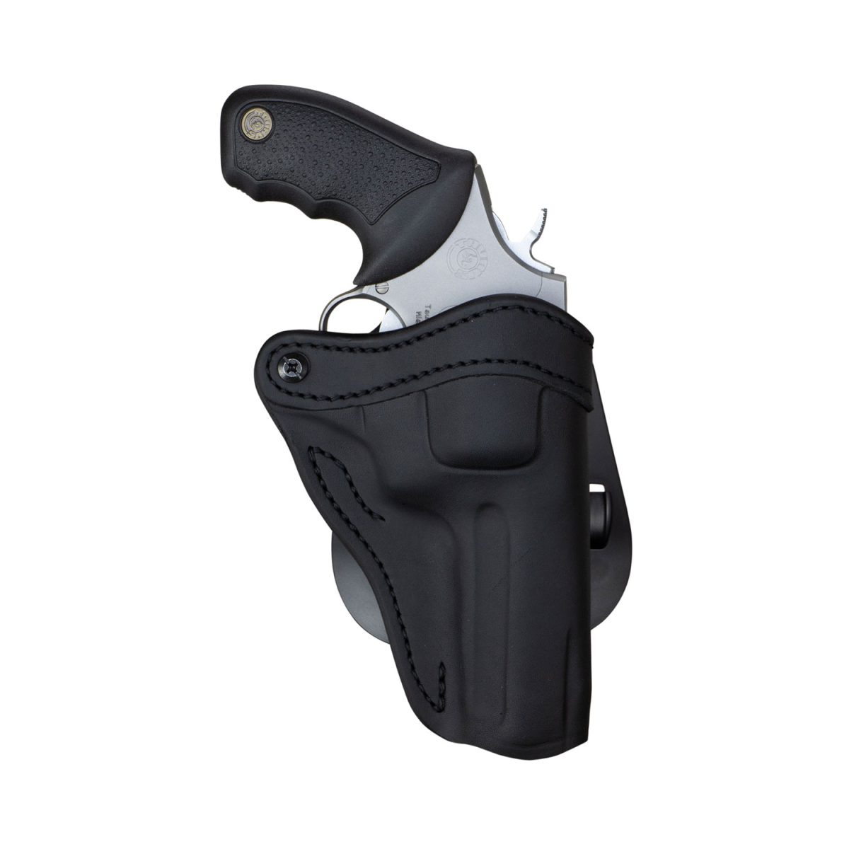 1791 Gunleather Pdhr2Sblr Rvh2  Owb Stealth Black Leather Paddle Fits Ruger Gp100 Right Hand