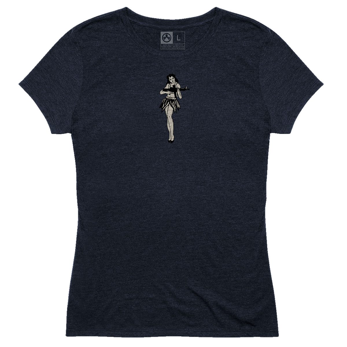 Magpul Mag1124410Xs Hula Girl Cvc Women'S Navy Cotton/Polyester/Rayon Short Sleeve Xs