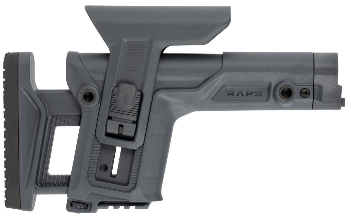 Fab Defense Fxrapsgr Raps Rapid Adjustment Precision Stock Integrated Cheek-Rest &Amp; Adjustable Lop Ambidextrous 1Latch System Gray Polymer