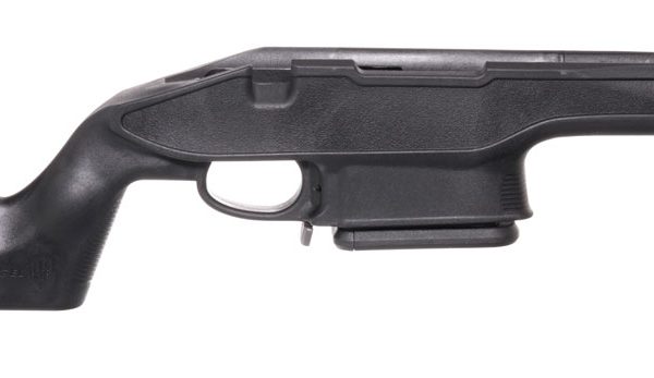 Archangel AA1500SA Precision Stock  Black Synthetic Fixed with Adjustable Cheek Riser for Weatherby Vanguard; Howa 1500 Short Action Includes Mag