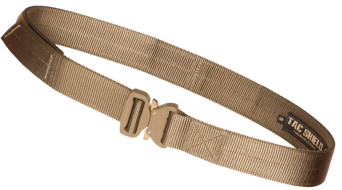 Tacshield T303Mdcy Tactical Gun Belt Coyote Webbing 34-38&Quot; 1.75&Quot; Wide Buckle Closure