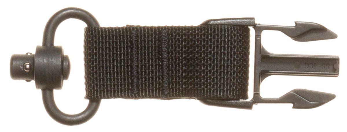 Tacshield T6093Bk Qd Sling Attachment  For Qd Push Button Black Webbing