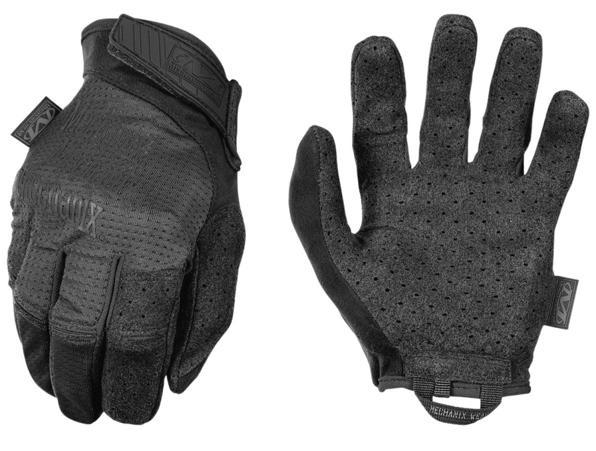 Mechanix Wear Msv55008 Specialty Vent Covert Black Suede Small Velcro Closure