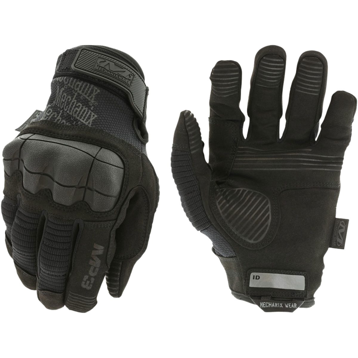 Mechanix Wear Mp355012 M-Pact 3  Black Synthetic Leather 2Xl Velcro Closure