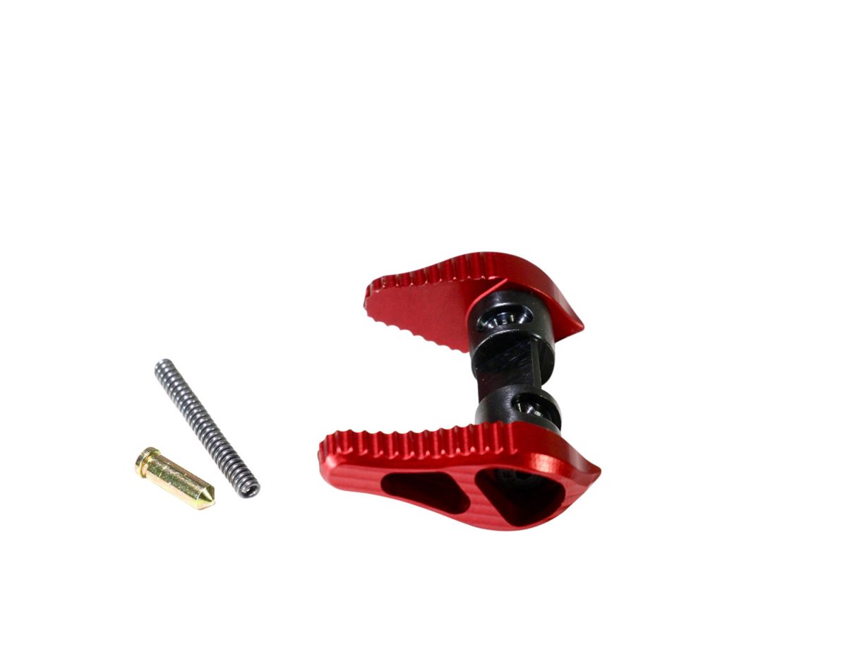 Timber Creek Outdoor Inc Ambissr Safety Selector 45/90 Degree Ar Platform Red Anodized Aluminum Ambidextrous