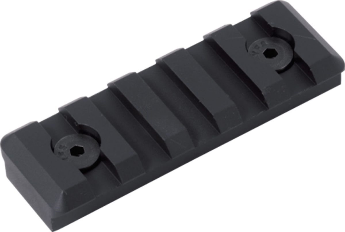 Timber Creek Outdoors M5Sprbl M-Lok 5 Slot Picatinny Rail  Black Anodized