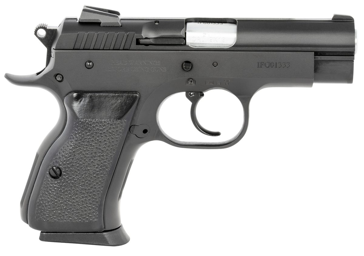 Tanfoglio Tfcombatc9 Combat  Compact Frame 9Mm Luger 13+1, 3.62&Quot; Stainless Steel Barrel, Black Serrated Steel Slide &Amp; Frame W/Beavertail, Black Polymer Grip