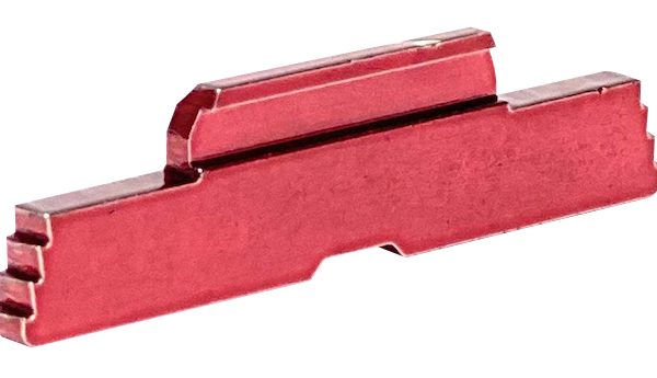 Cross Armory CRG5SLRD Slide Lock  Extended Compatible w/Glock Gen1-5/P80 Red Steel