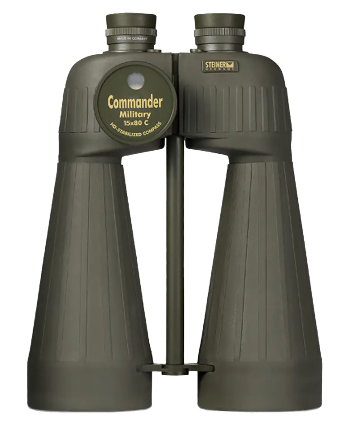 Steiner 2693 M1580 Reticle &Amp; Compass 15X80Mm Range Finding Reticle Floating Prism Sports-Auto Focus, Od Green Makrolon W/Rubber Armor Features Compass