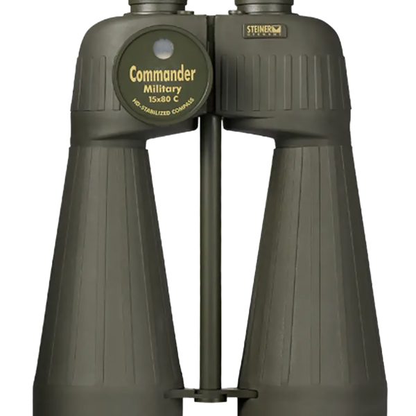 Steiner 2693 M1580 Reticle & Compass 15x80mm Range Finding Reticle Floating Prism Sports-Auto Focus, OD Green Makrolon w/Rubber Armor Features Compass