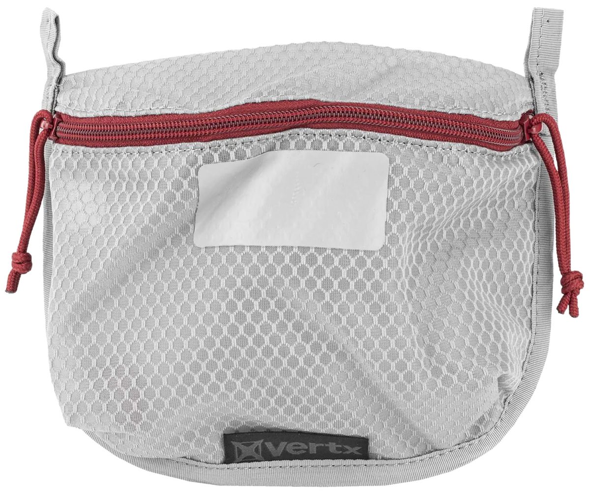 Vertx Vtx5200Agyna Overflow Pouch Medium Size Made Of White Nylon With Mesh &Amp; Red Accents, Ykk Zipper &Amp; Durable Hook Back Panel 5&Quot; W X 7.25&Quot; H Dimensions