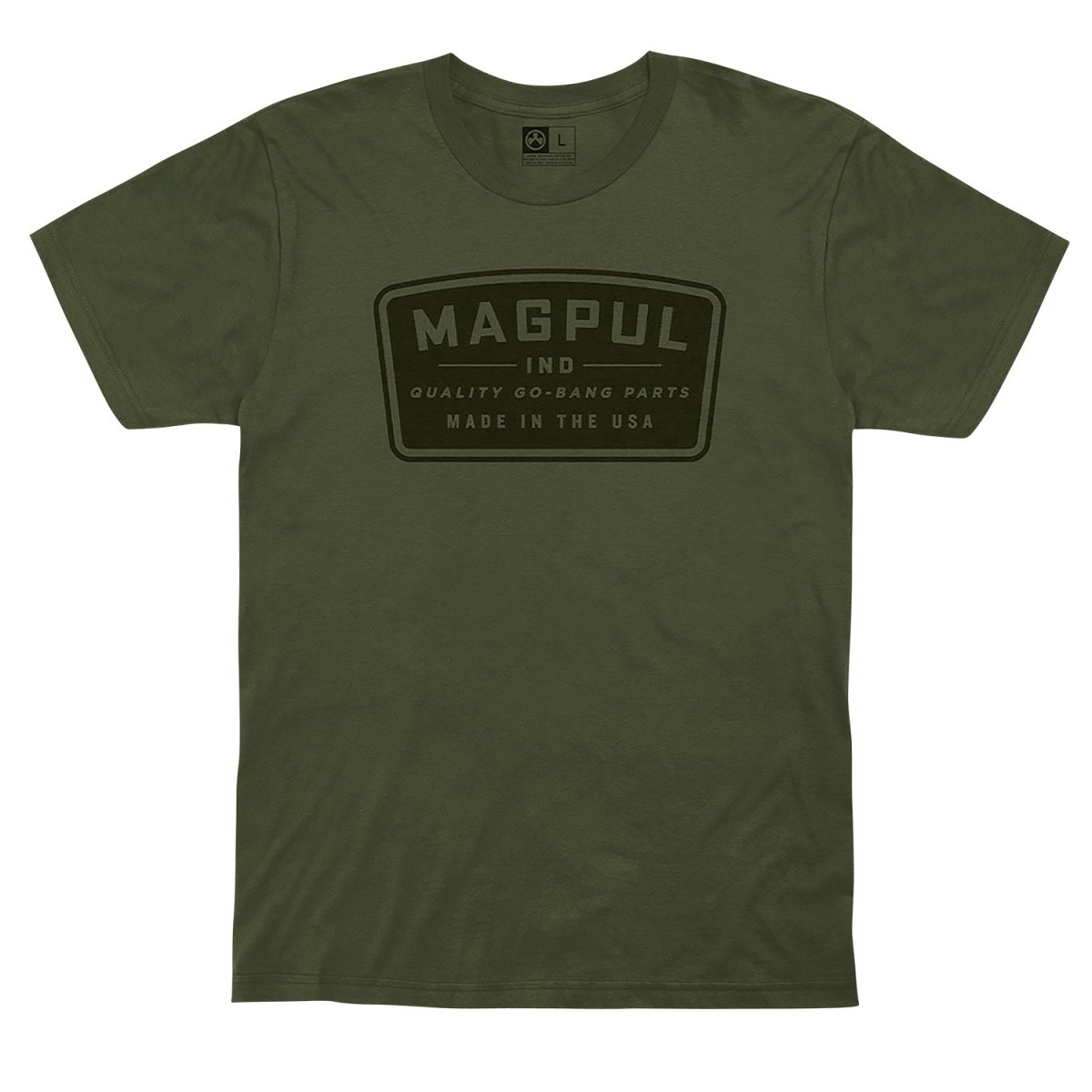 Magpul Mag1111-316-S Go Bang Parts  Olive Drab Cotton Short Sleeve Small
