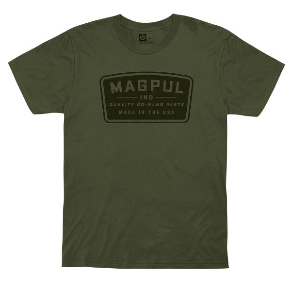 Magpul MAG1111-316-S Go Bang Parts  Olive Drab Cotton Short Sleeve Small