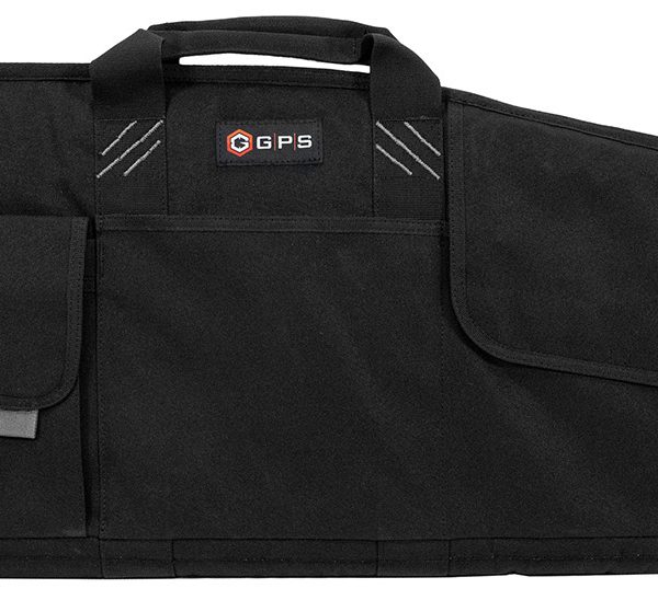 GPS Bags SRC42 Single Rifle Case Black 600D Polyester w/ Mag Pouch Lockable Zippers & Fleece-Lining