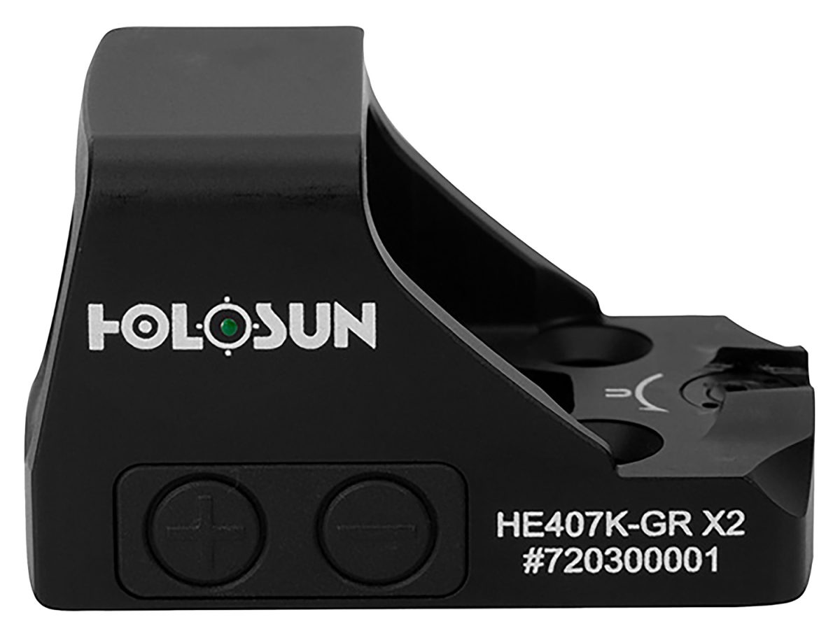 Holosun He407Kgrx2 407  Black Anodized 1 X 0.58&Quot; X 0.77&Quot; 6 Moa Green Dot