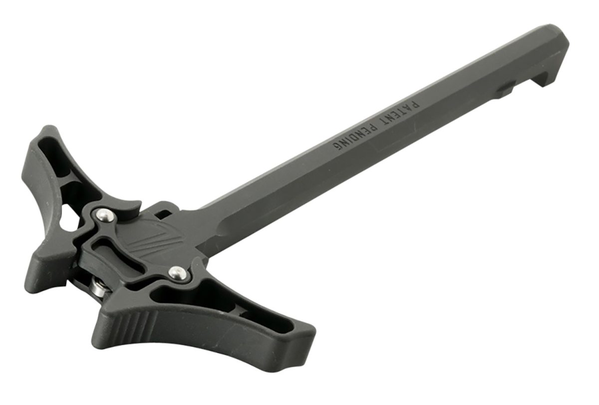 Timber Creek Outdoors Eambicht Enforcer Ambidextrous Charging Handle Stealth Tungsten Hardcoat Anodized Aluminum Ambidextrous Hand