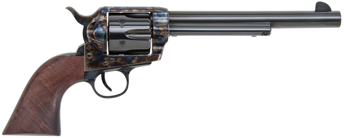 Traditions Sat73004 1873  45 Colt (Lc) 6Rd 7.50&Quot; Blued Cylinder/Barrel Color Case Hardened Steel Frame With Walnut Grips