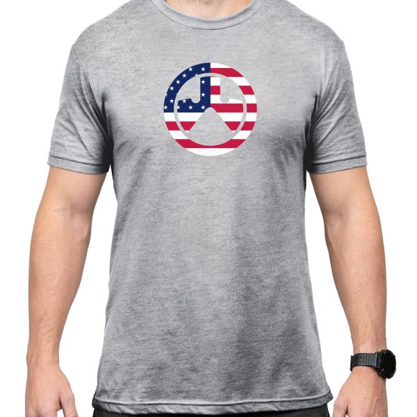 Magpul MAG1281030S Independence Icon  Athletic Gray Heather Cotton/Polyester Short Sleeve Small