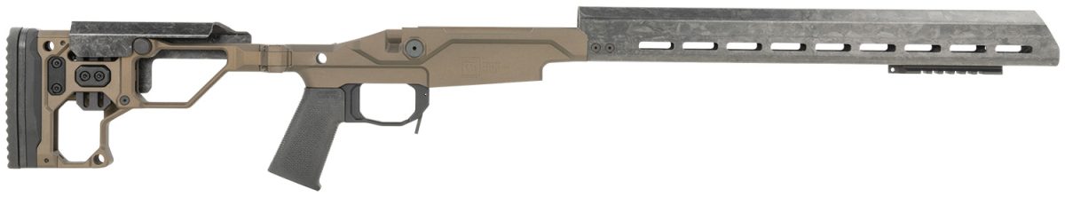 Christensen Arms 8100000107 Modern Precision Rifle Chassis Desert Brown For Rem 700 Long Action