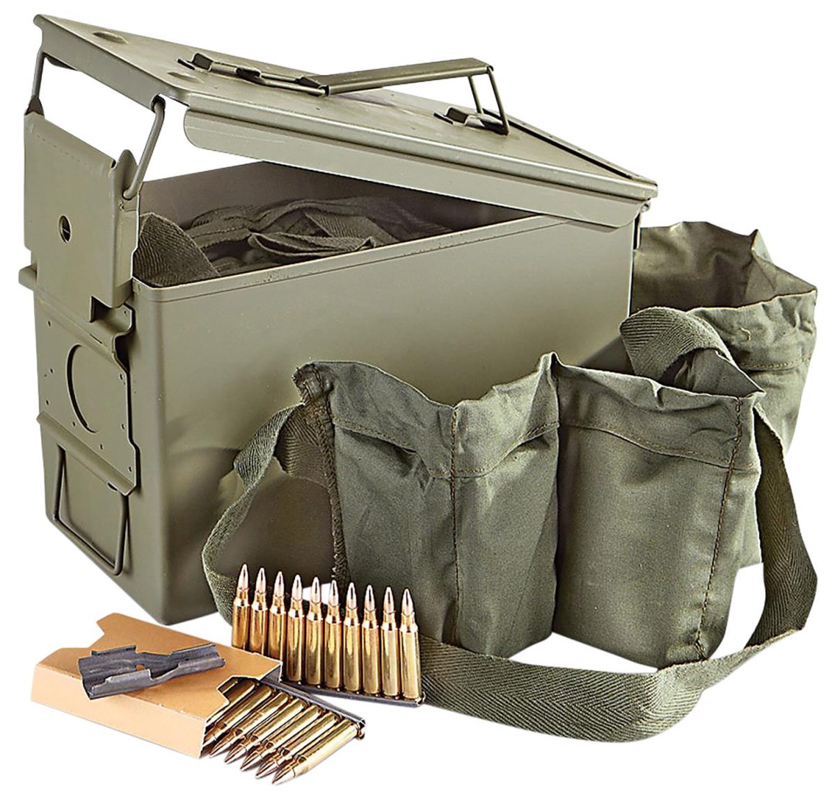 Pmc 223Amb Bronze  223Rem 55Gr Full Metal Jacket 840 Per Box/2 Case *Includes Ammo Can &Amp; Bandoleer