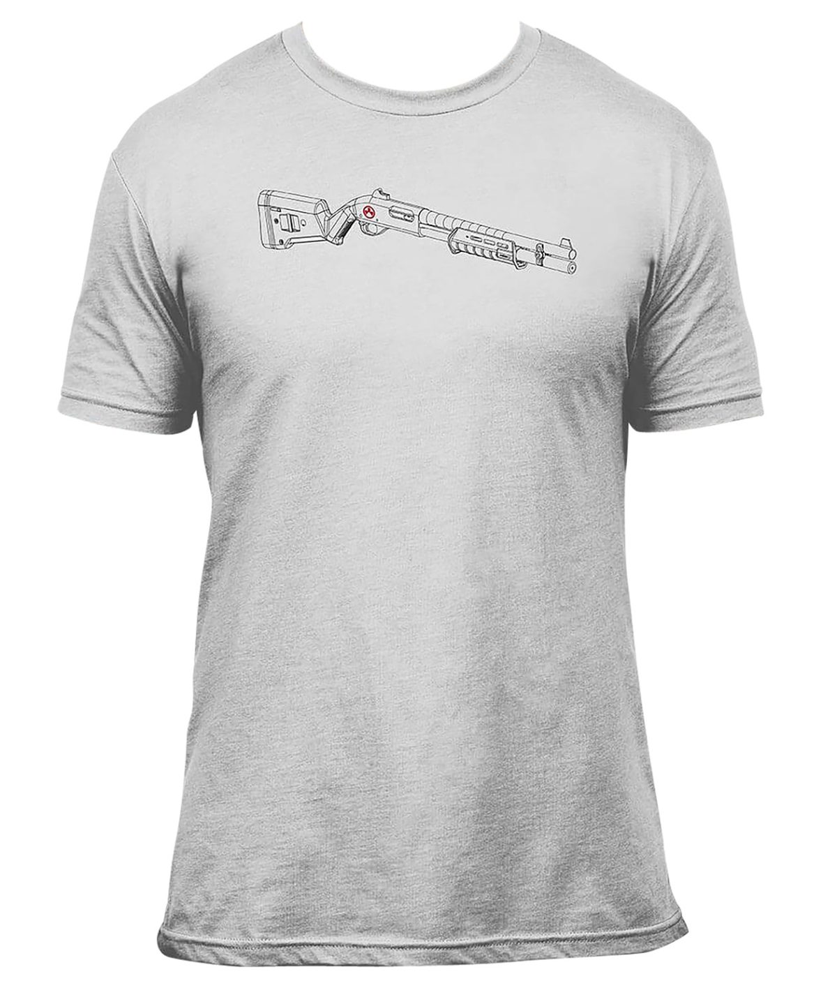 Magpul Mag1278-041-S Sga Blueprint  Stone Gray Heather Cotton/Polyester Short Sleeve Small