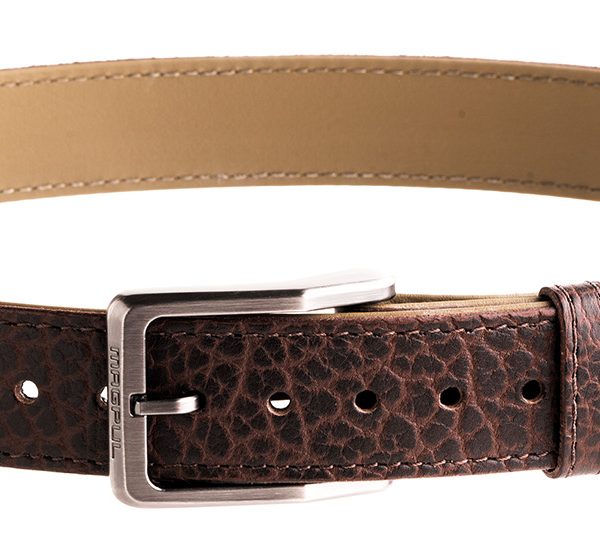 Magpul MAG127923046 Tejas EL Cibolo Chocolate Brown Bison Hide 46" 1.50" Wide Buckle Closure