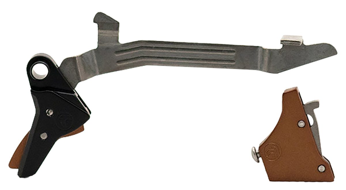 Timney Triggers Alphaglock34Brnze Alpha Competition 9Mm Luger/40 S&Amp;W, Bronze Straight Trigger Compatible W/Most Glock Gen3-4