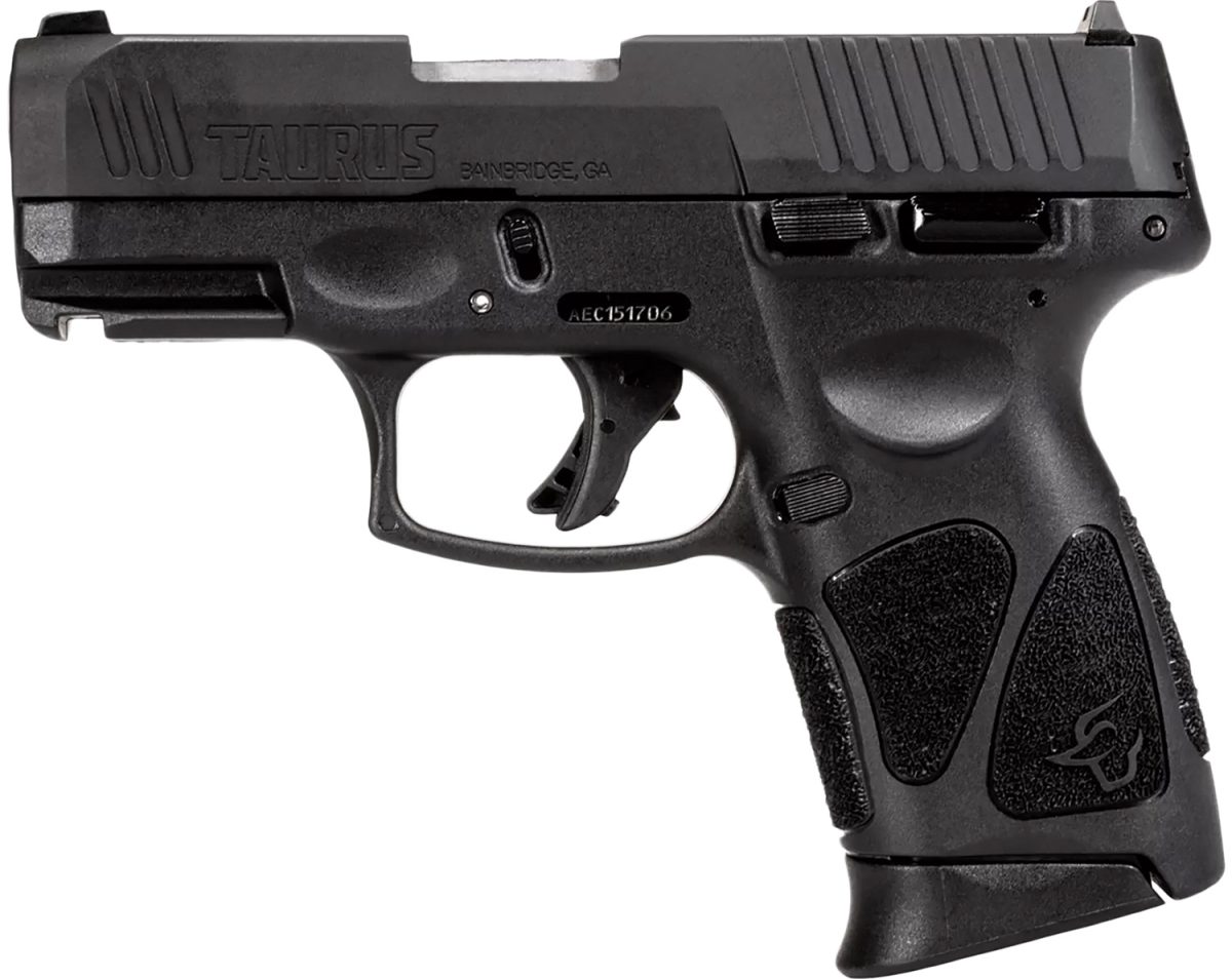 Taurus 1G3C4031 G3C  Compact Frame 40 S&Amp;W 10+1 3.26&Quot; Matte Stainless Steel Barrel, Matte Black Tenifer Serrated Steel Slide, Black Polymer Frame W/Picatinny Rai,L Black Polymer Grip, Right Hand