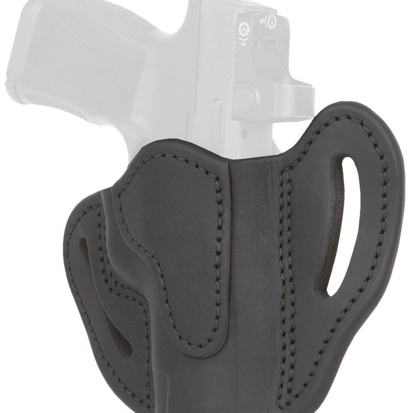 1791 Gunleather ORBHCMAXSBLR BHC MAX Optic Ready OWB Compact Stealth Black Leather Belt Slide Compatible w/Sig P365 XL/Glock 48 Right Hand