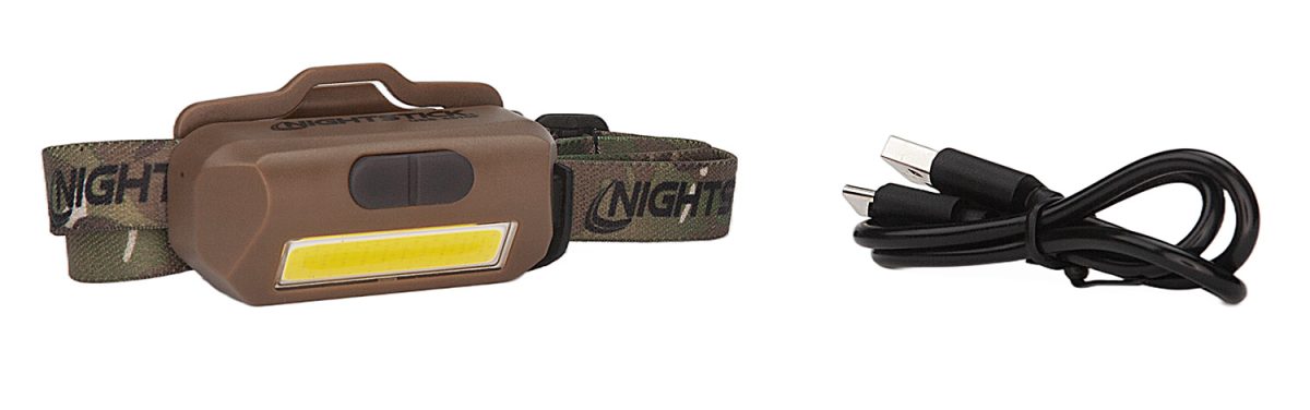Nightstick Usb4510F Usb-4510F Multi-Flood Flat Dark Earth 35/60/250 Lumens Green/Red/White Led Bulb Clip-On/Camo Strap