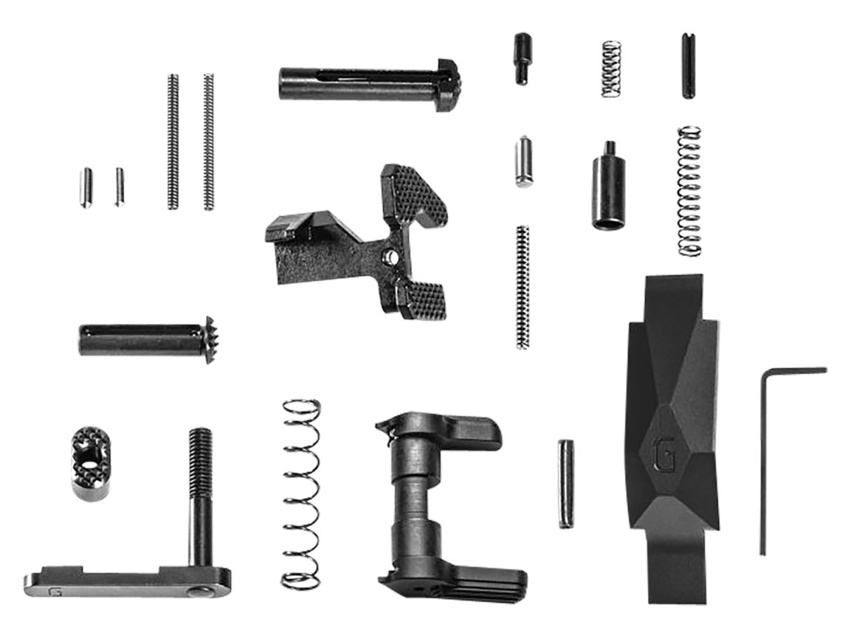 Geissele Automatics  Ultra Duty Lower Parts Kit Black, Ambi Safety, Oversized Bolt Release/Catch For Ar-15