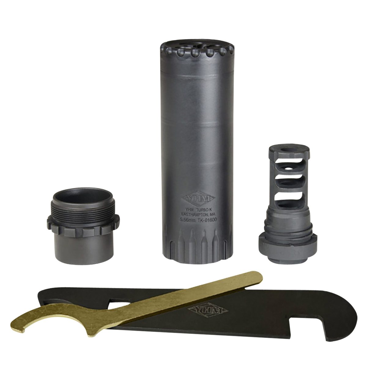 Yankee Hill 218028 Turbo K Rb 5.56X45Mm Nato, 4.90&Quot; L, Black Stainless Steel, Phantom Qd Adapter, 1/2&Quot;-28 Tpi Flash Hider