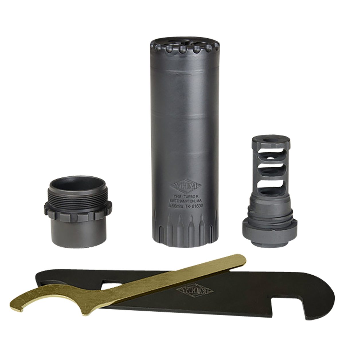 Yankee Hill 2180Mb28 Turbo K Rb 5.56X45Mm Nato, 4.90&Quot; L, Black Stainless Steel, Phantom Qd Adapter, 1/2&Quot;-28 Tpi Muzzle Brake