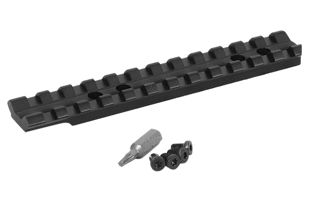 Henry Hegw14Pr Picatinny Rail  Matte Black Aluminum 5.09&Quot; Long Fits Henry H014 Long Ranger