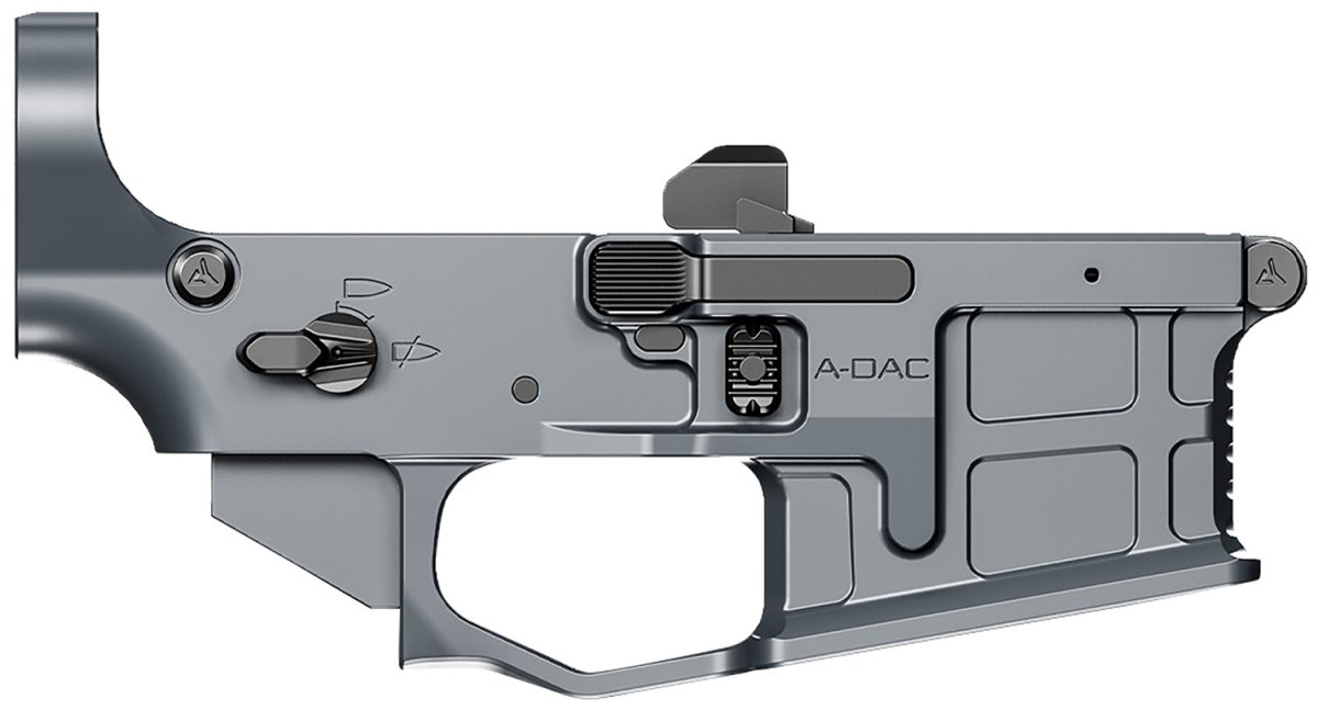 Radian Weapons R0388 A-Dac 15 Lower Receiver Gray, Fully Ambi Controls, Talon 45/90 Safety, Ext. Bolt Catch, Left-Side Mag Release, Right-Side Bolt Release, Enhanced Takedown Pins
