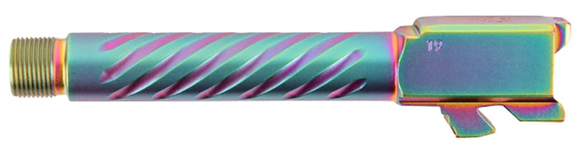 Ballistic Advantage Bapsg175T3W Premium Series  Threaded/Spiral Fluted, 9Mm Luger, Iridescent Pvd, Fits Glock 17 Gen 5