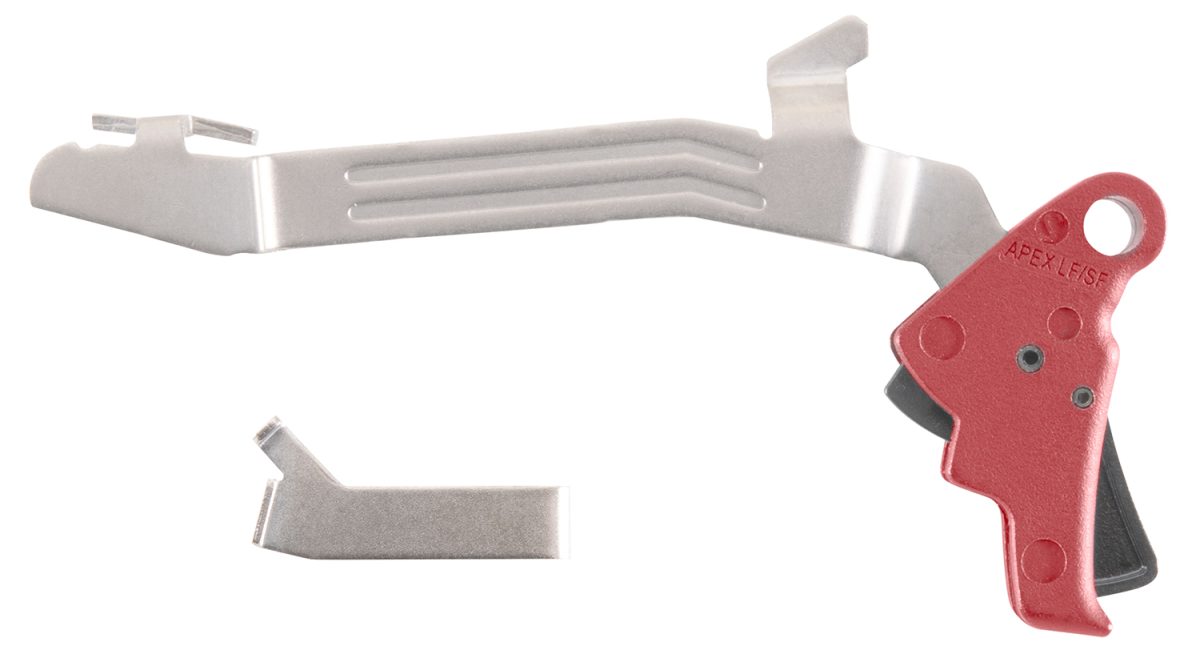 Apex Tactical 102P117Red Action Enhancement  Slim Red Drop-In Compatible W/Glock 43/43X/48