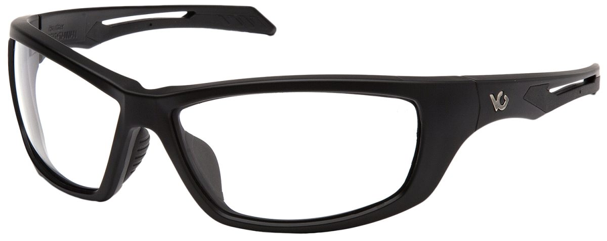 Pyramex Vgsb1310T Howitzer Glasses Clear Lens Black Frame